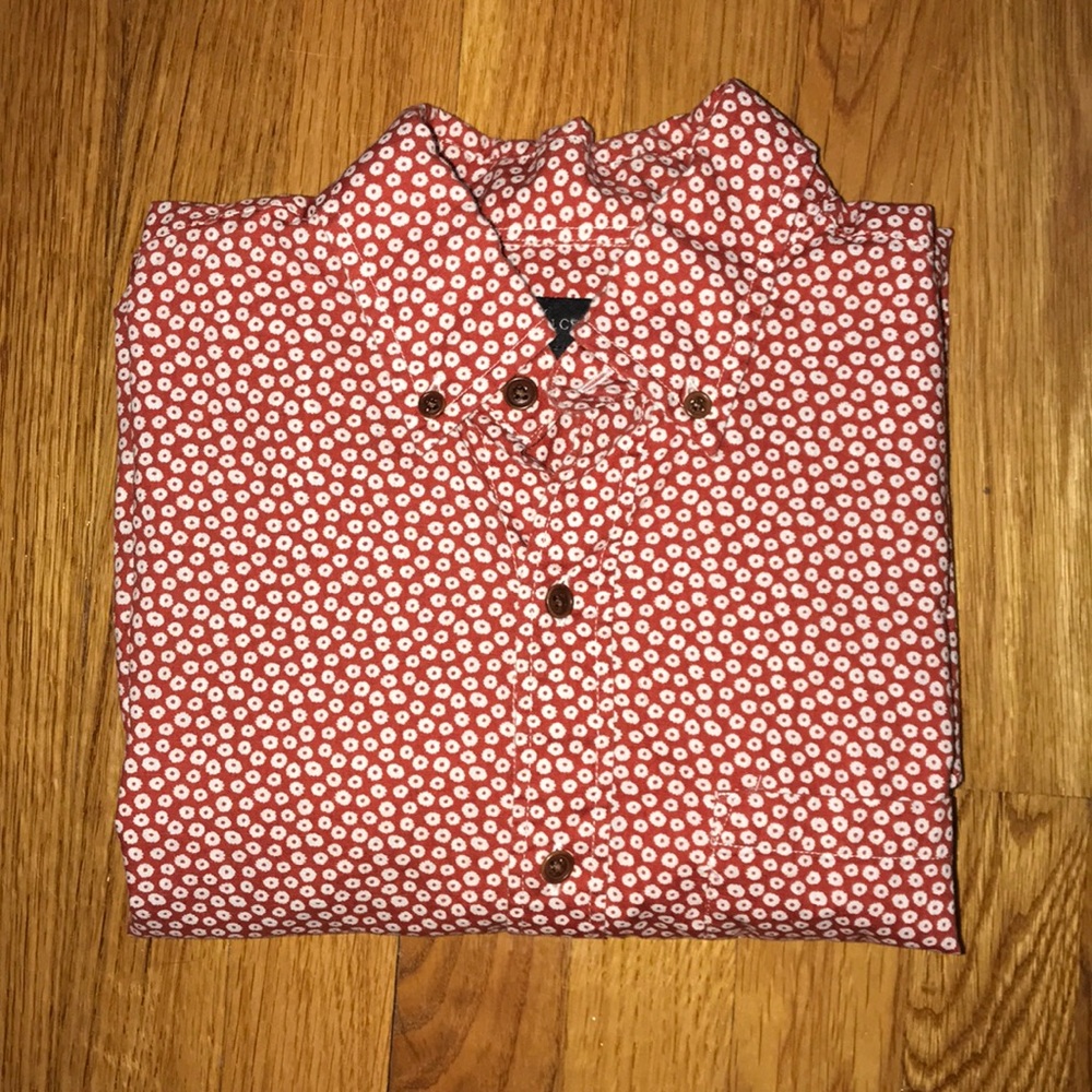 Secret Wash shirt in fox-red floral